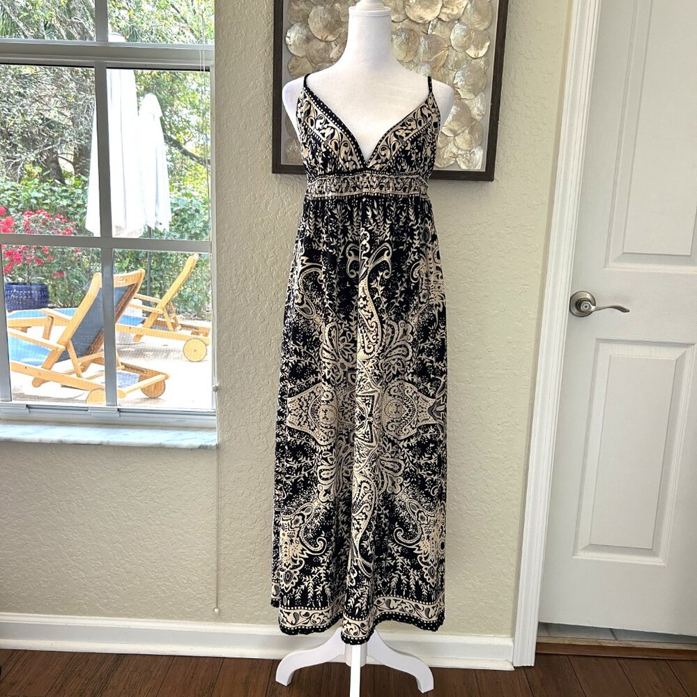 Lola P. Black & Tan Maxi Strap